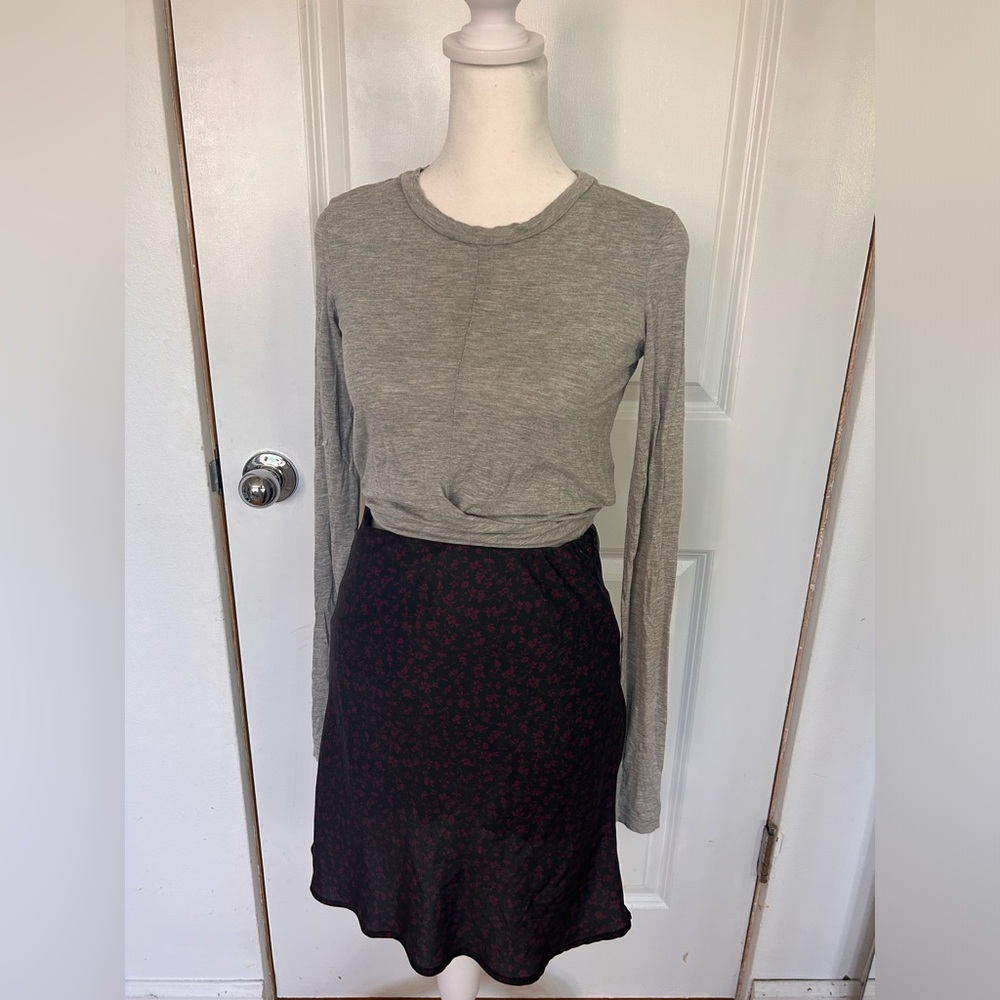 All Saints long sleeve baby tee with bow in back